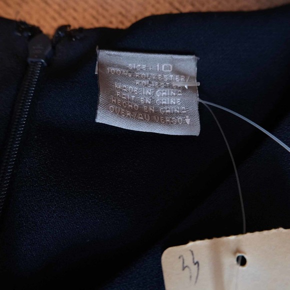 Vintage Liz Claiborne Womens Dress Size 10 Beaded Embroidered Long Sleeve Fall - Picture 9 of 16